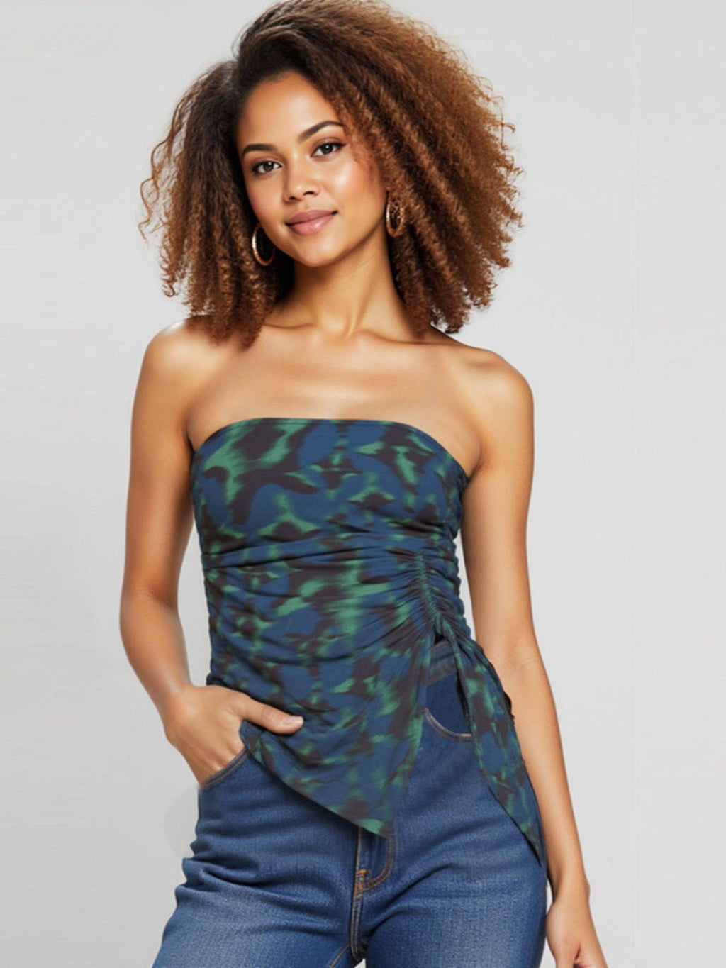 Blue Printed Top | TT90 - view 2