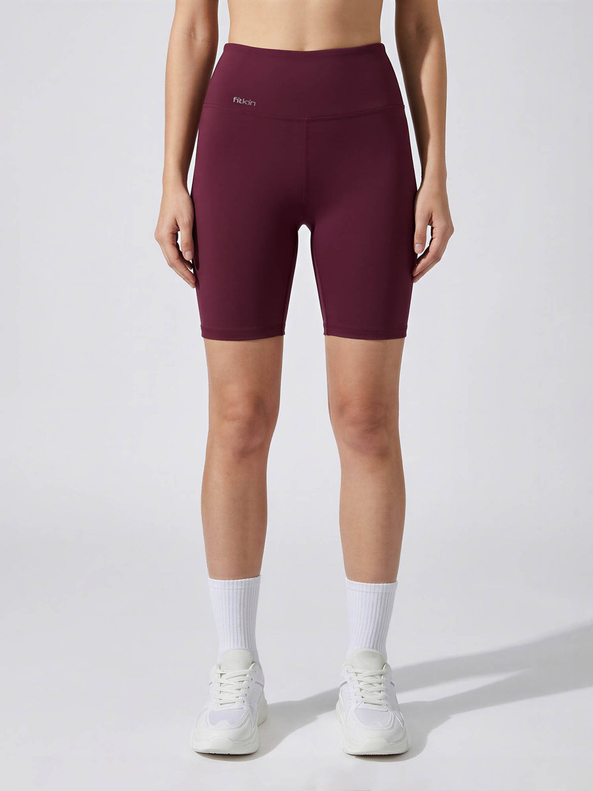 Womens Brown High-Rise Super Soft Cycling Shorts - view 8