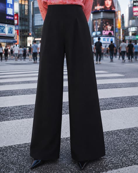 Shein Women Full Length Fixed Waist Pleated Pant