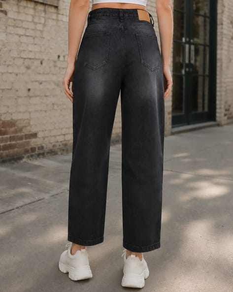 Shein Women Ankle Length Mid Wash Jeans