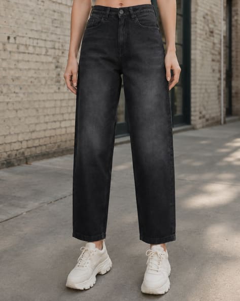 Shein Women Ankle Length Mid Wash Jeans Shein