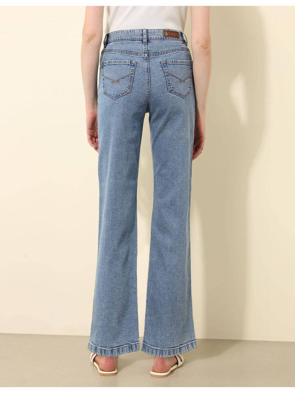 Blue High Rise Straight Fit Jeans | ST23 - view 5
