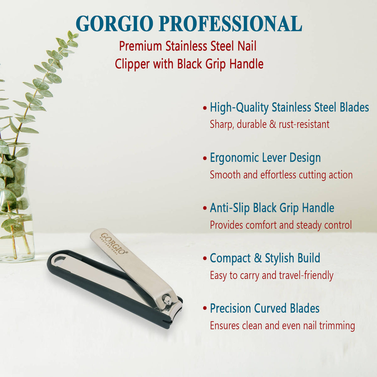 Nail Cutter With Nail Filer Combo GPCA0009 colour/Chape May Vary | T32 - view 4