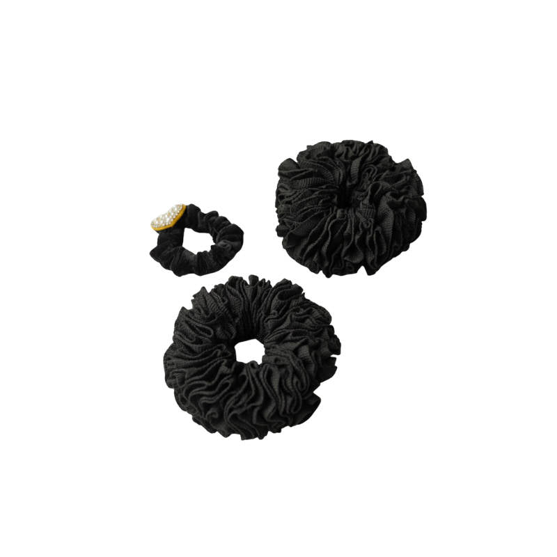 Twistana Black Scrunchies | T32 - view 3