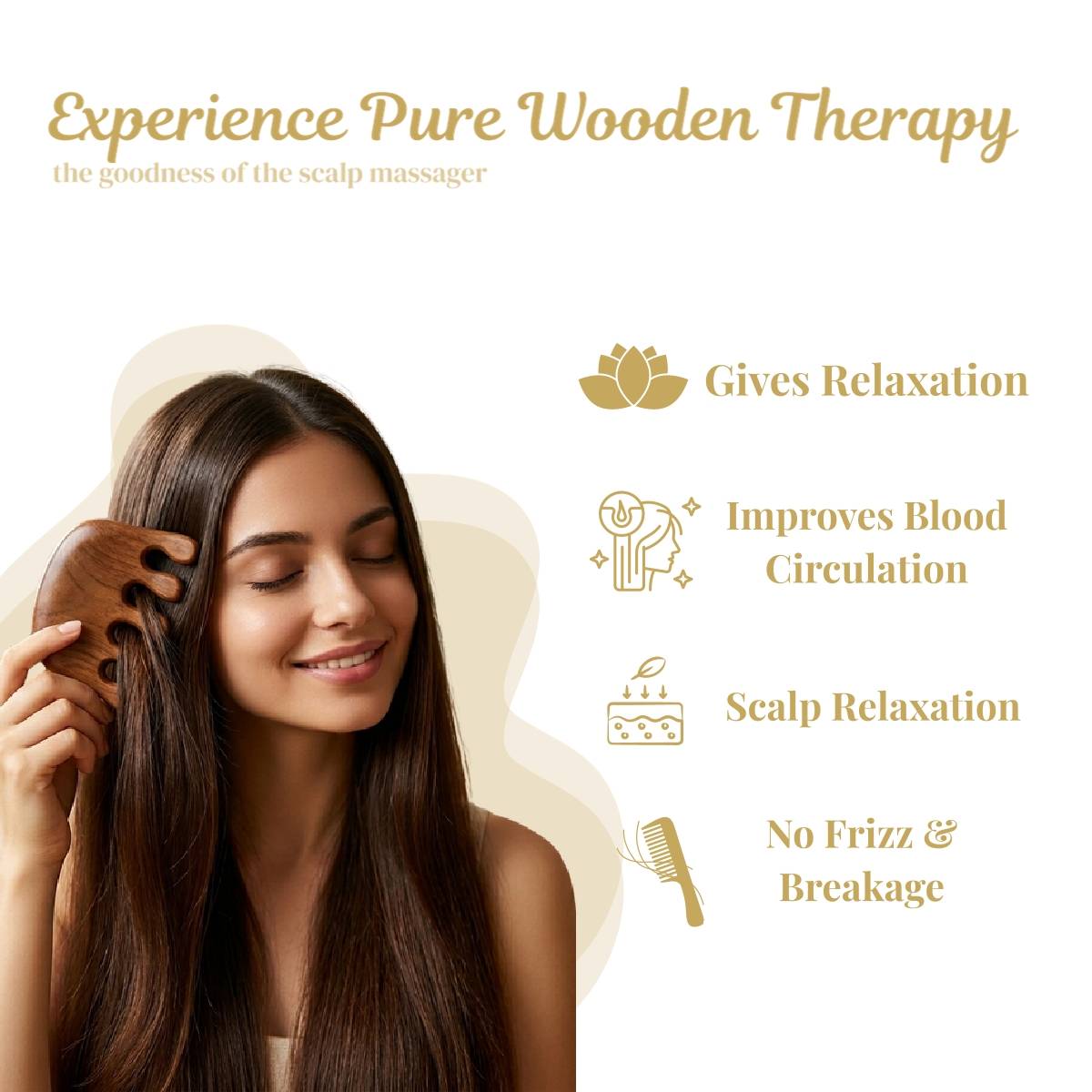 Wooden Elephant Head Massager | C83 - view 2