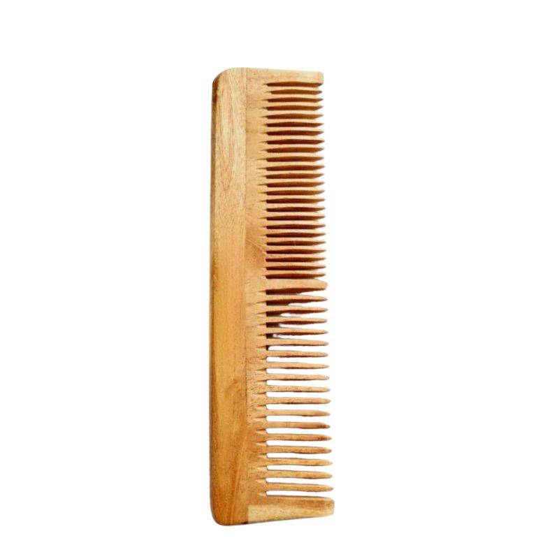 Handmade Kacchi Neem Wooden Comb | C83 - view 7