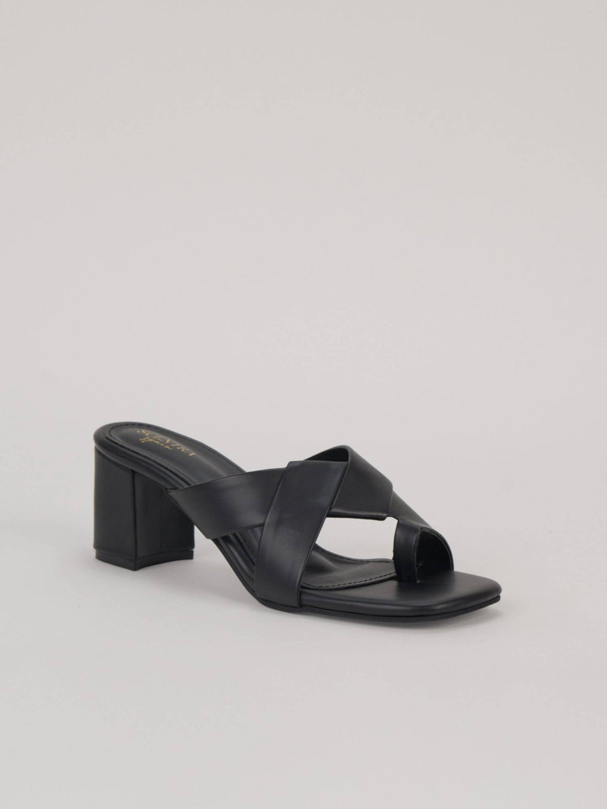 Womens Cream Block Heels | H78 - view 8
