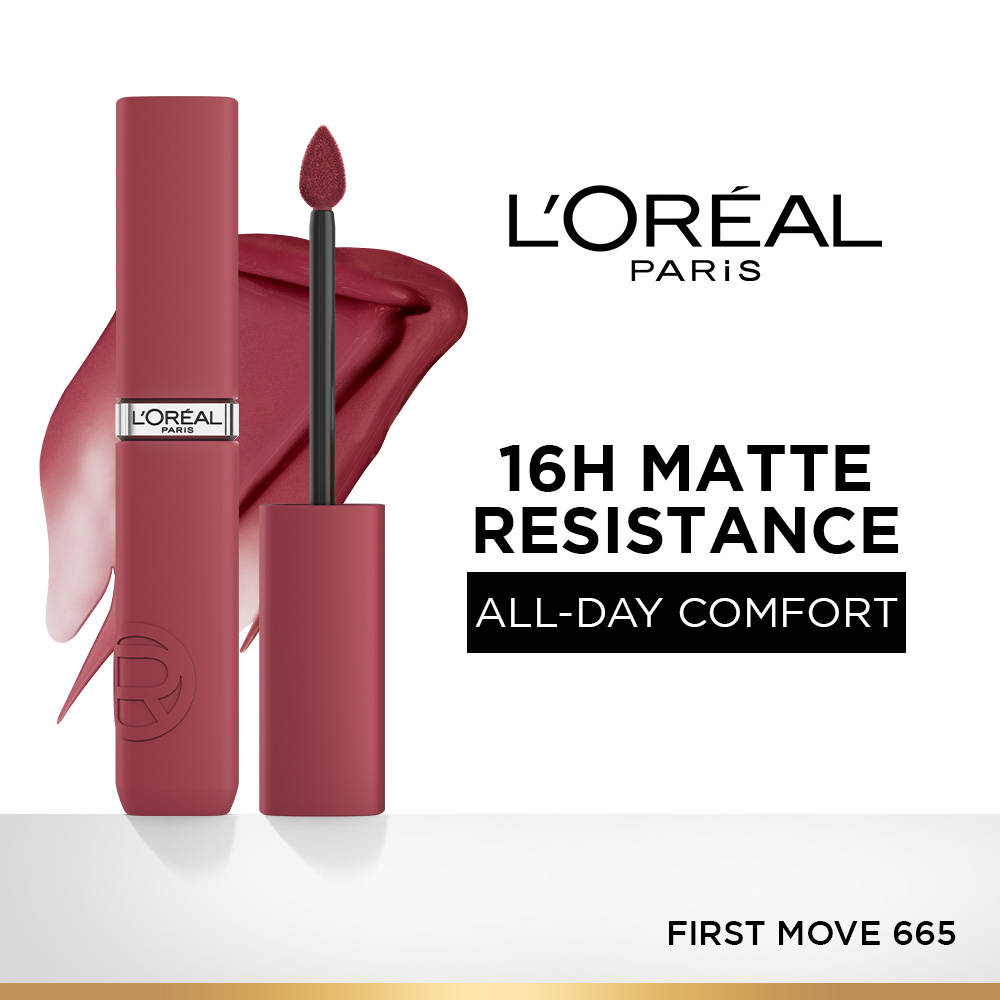 LOreal Paris Infallible Matte Resistance Lipstick, Transfer Resistant Formula - Lazy Sunday 150 | L12 - view 129