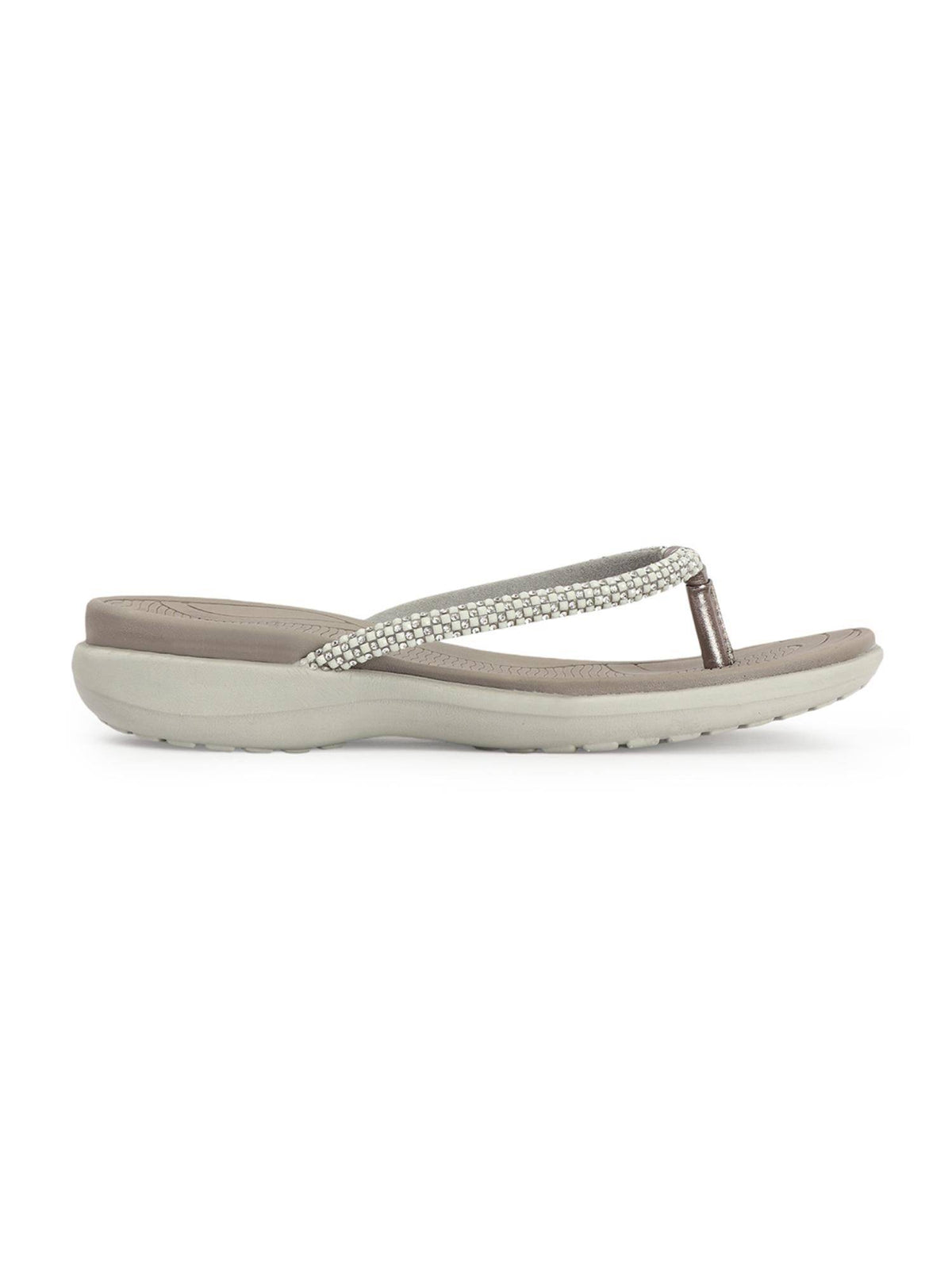 Grey Women Slip-On Comfort Sandals | SD89 - view 5