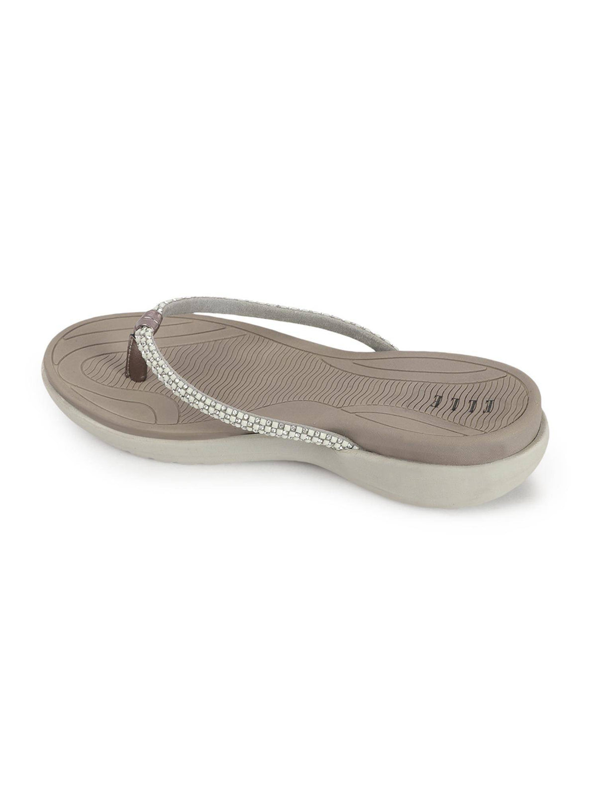 Grey Women Slip-On Comfort Sandals | SD89 - view 6