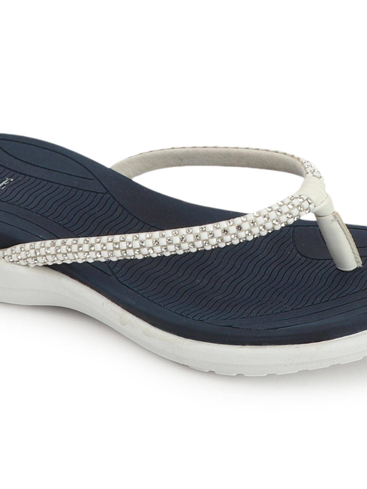 Navy Women Slip-On Comfort Sandals | SD89 - view 8