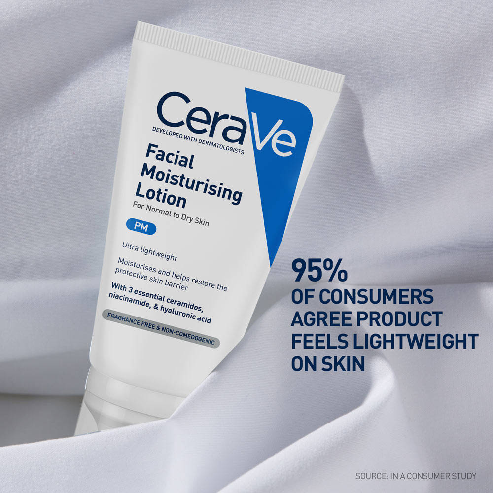 PM Facial Moisturizer Lightweight Night Cream with Ceramides, Niacinamide & Hyaluronic Acid | FC3 - view 4