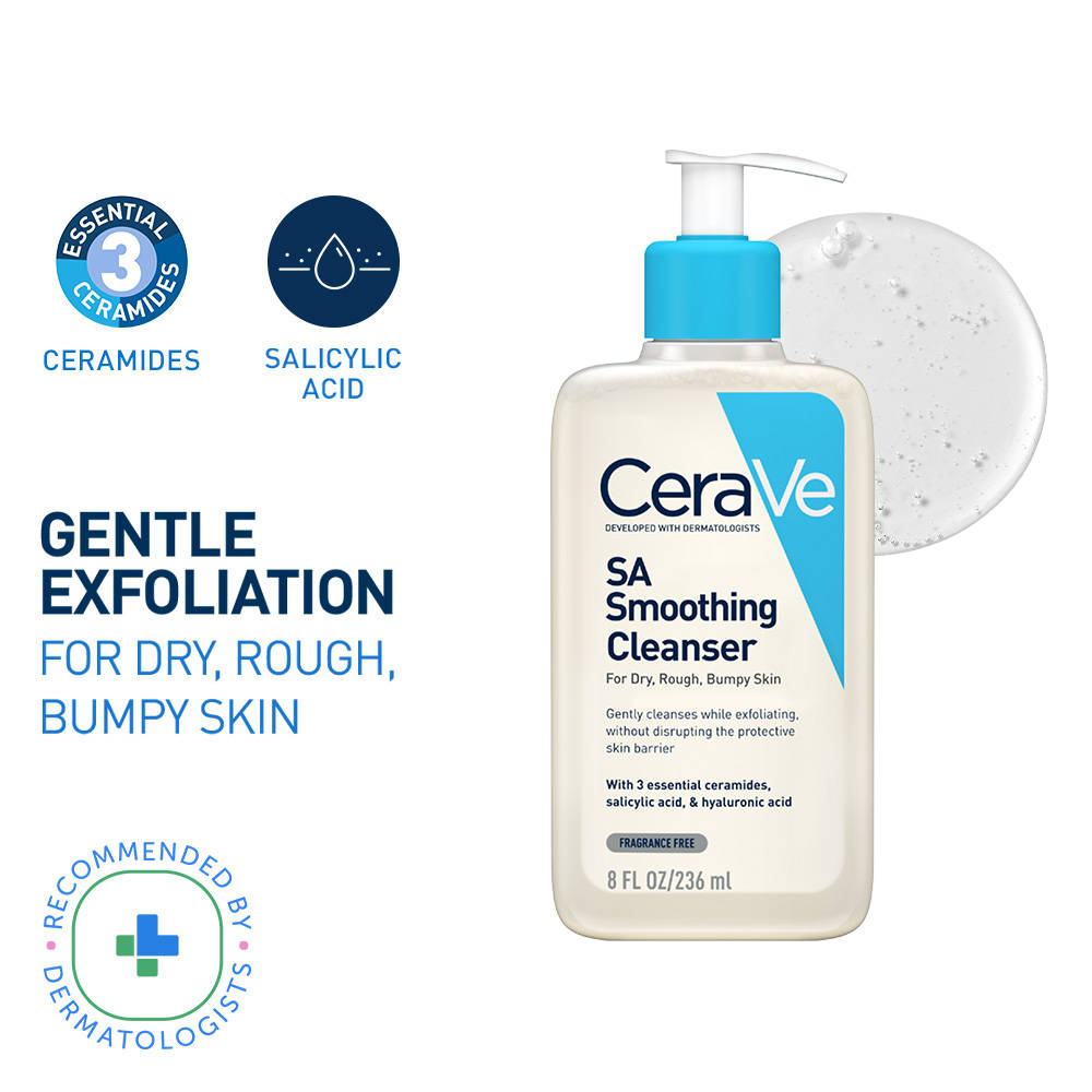 SA Smoothing Cleanser For Dry, Rough & Bumpy Skin, Face Wash With Salicylic Acid & Ceramides | FC3 - view 15