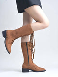 Women Tan Long Casual Boots | BT61 - view 1