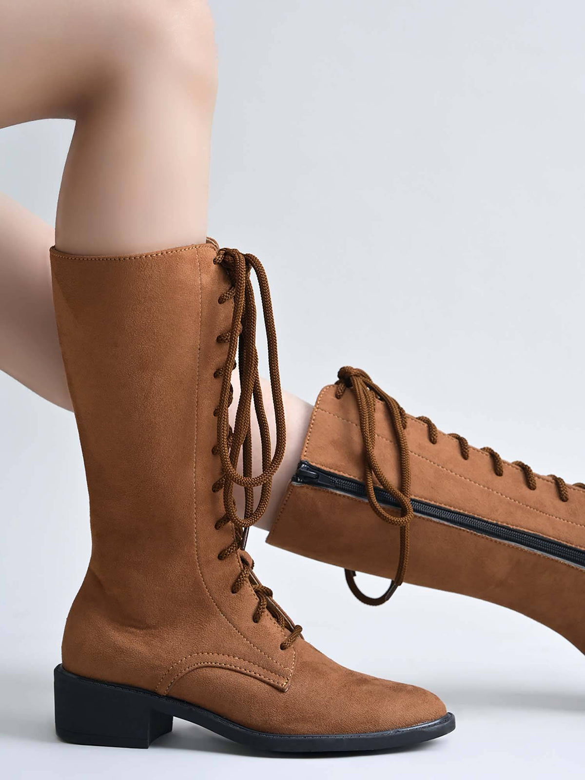 Women Tan Long Casual Boots | BT61 - view 7