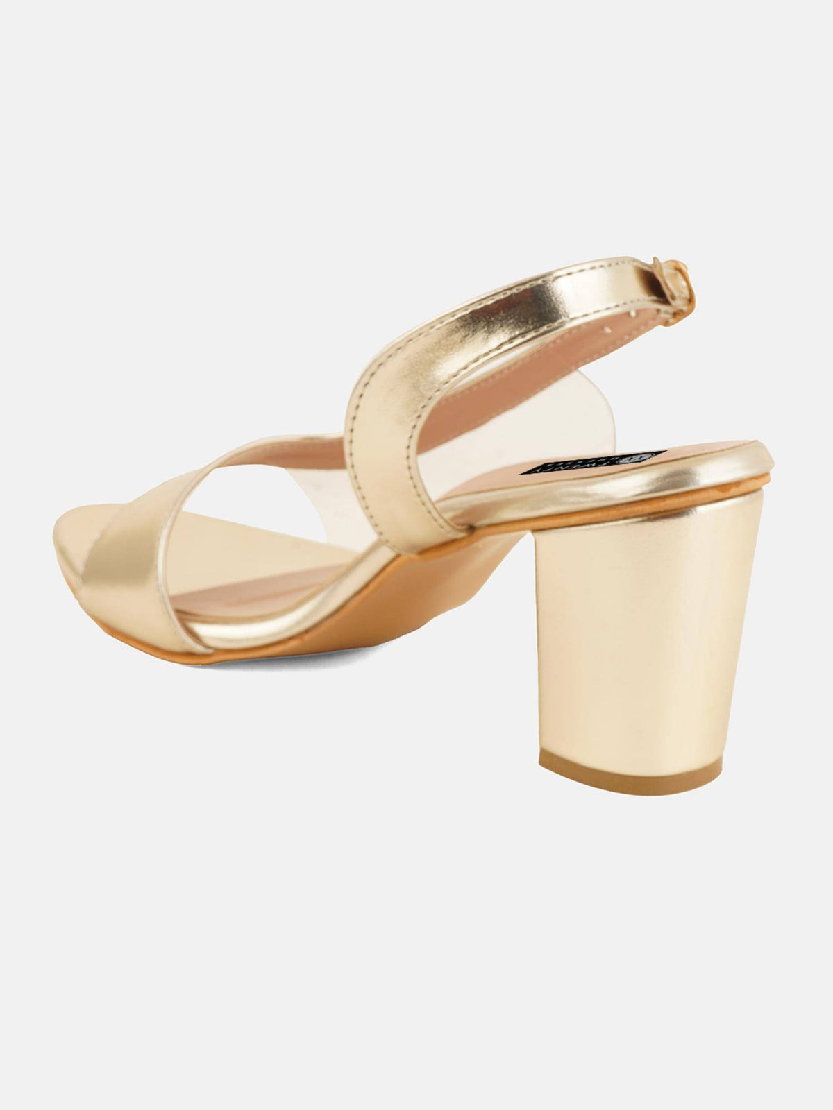 Womens Gold Party Heels | H78 - view 3