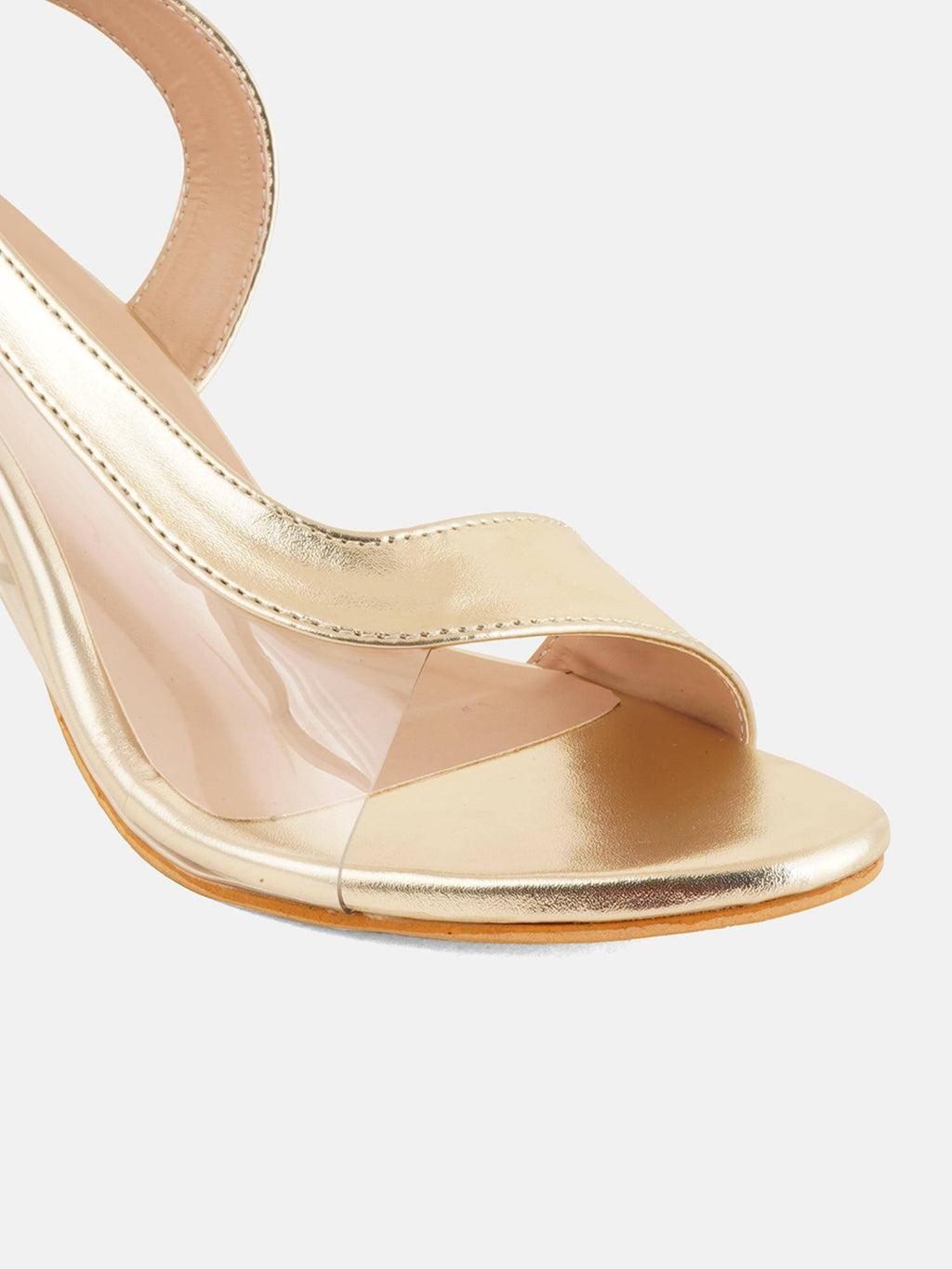 Womens Gold Party Heels | H78 - view 4