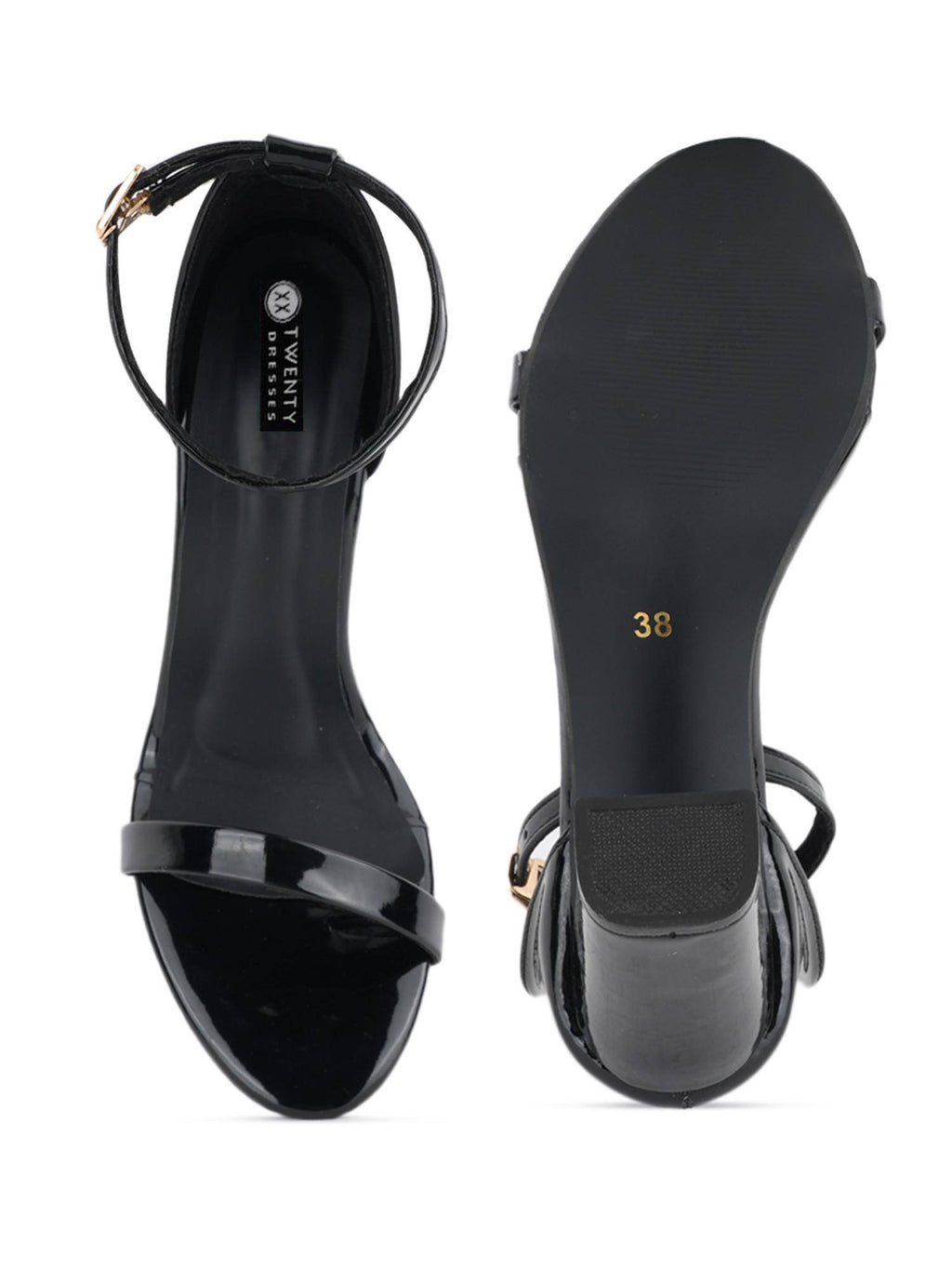 Womens Black Party Heels | H78 - view 6