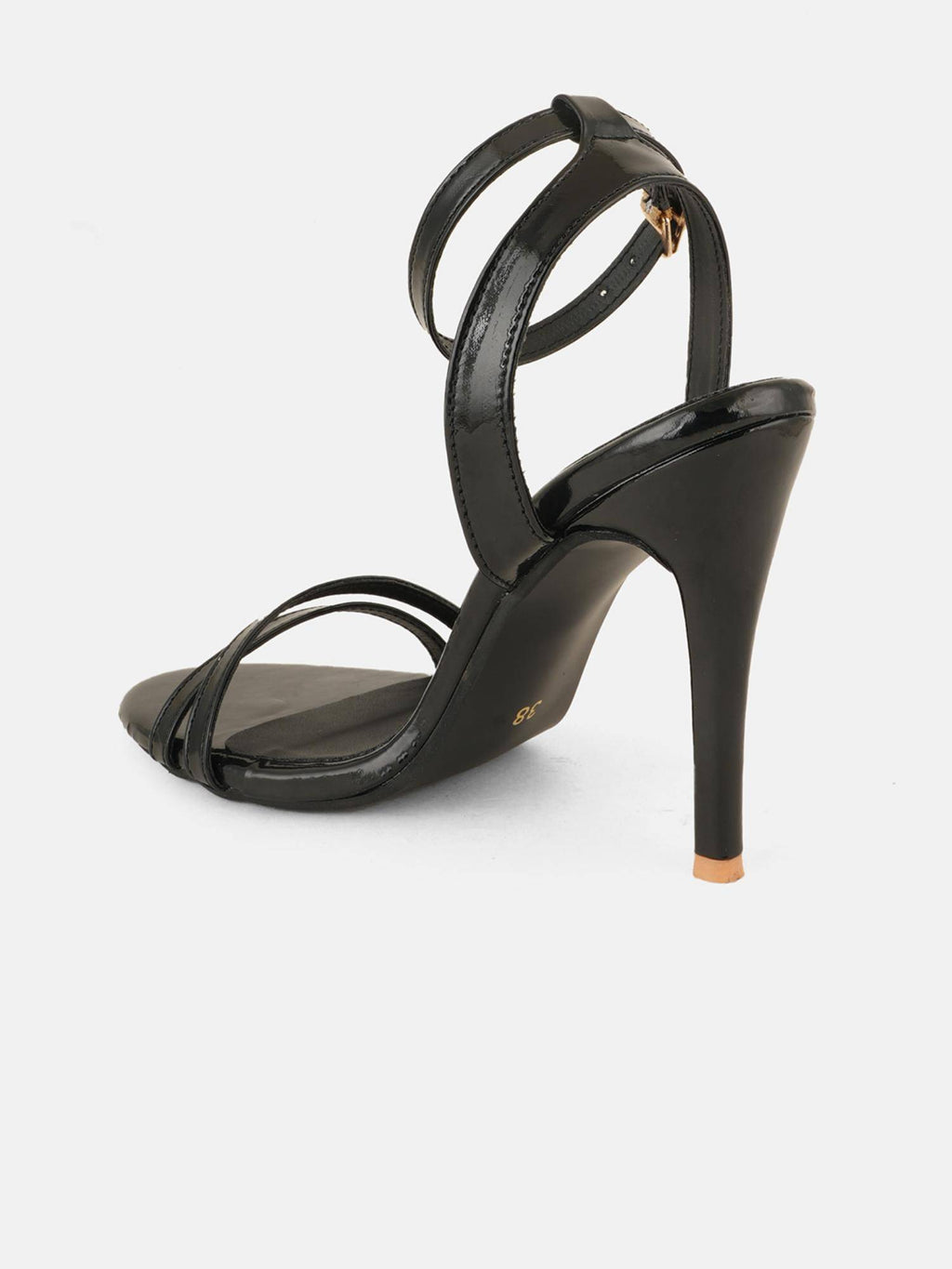 Womens Black Party Heels | H78 - view 3