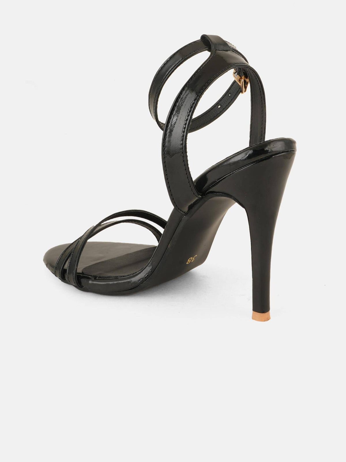 Womens Black Party Heels | H78 - view 3