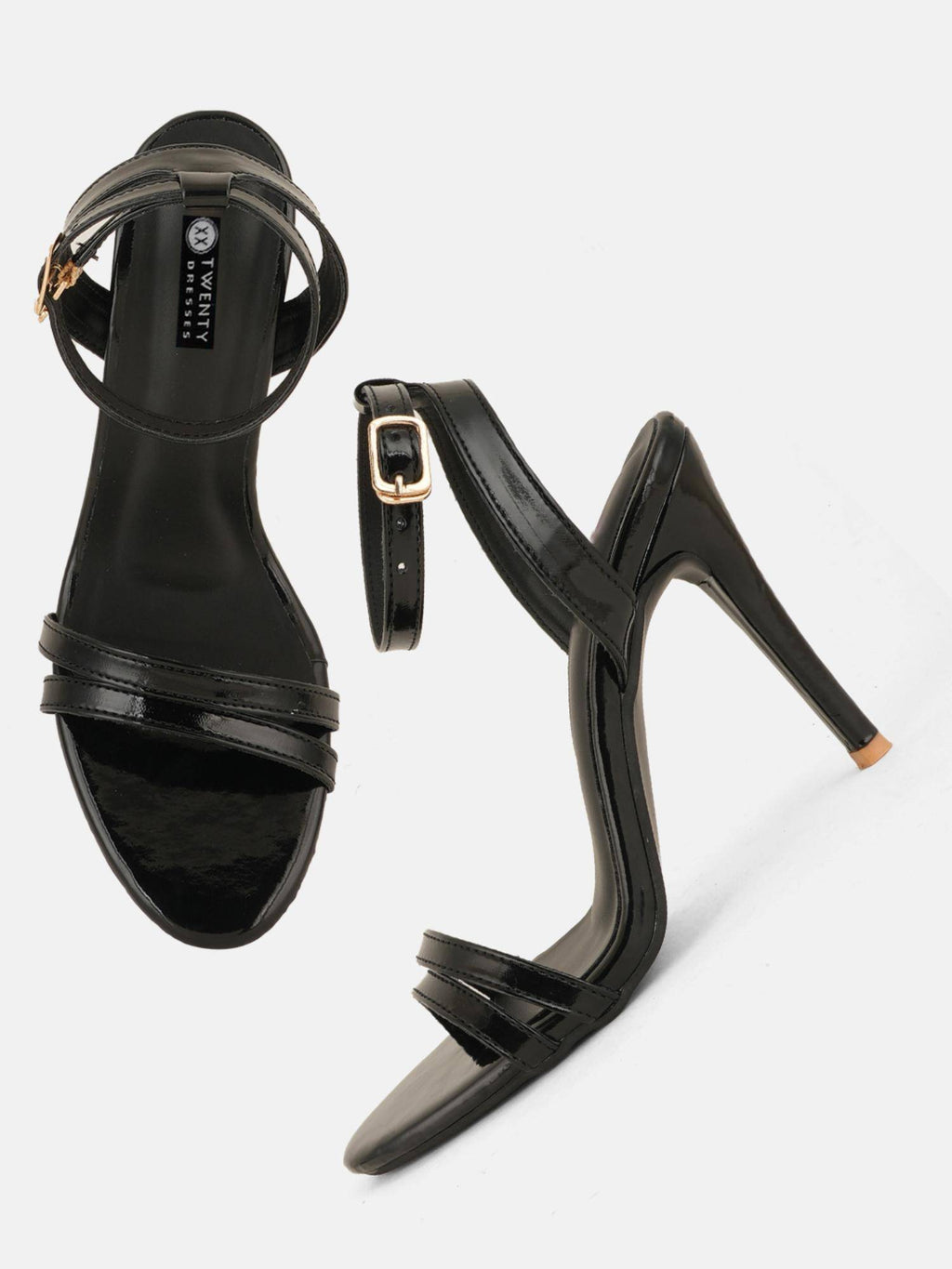 Womens Black Party Heels | H78 - view 7