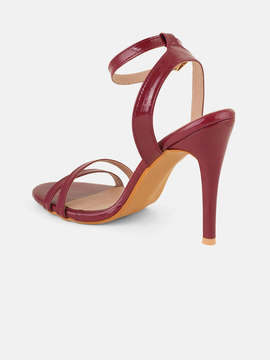 Womens Maroon Party Heels | H78 - view 3