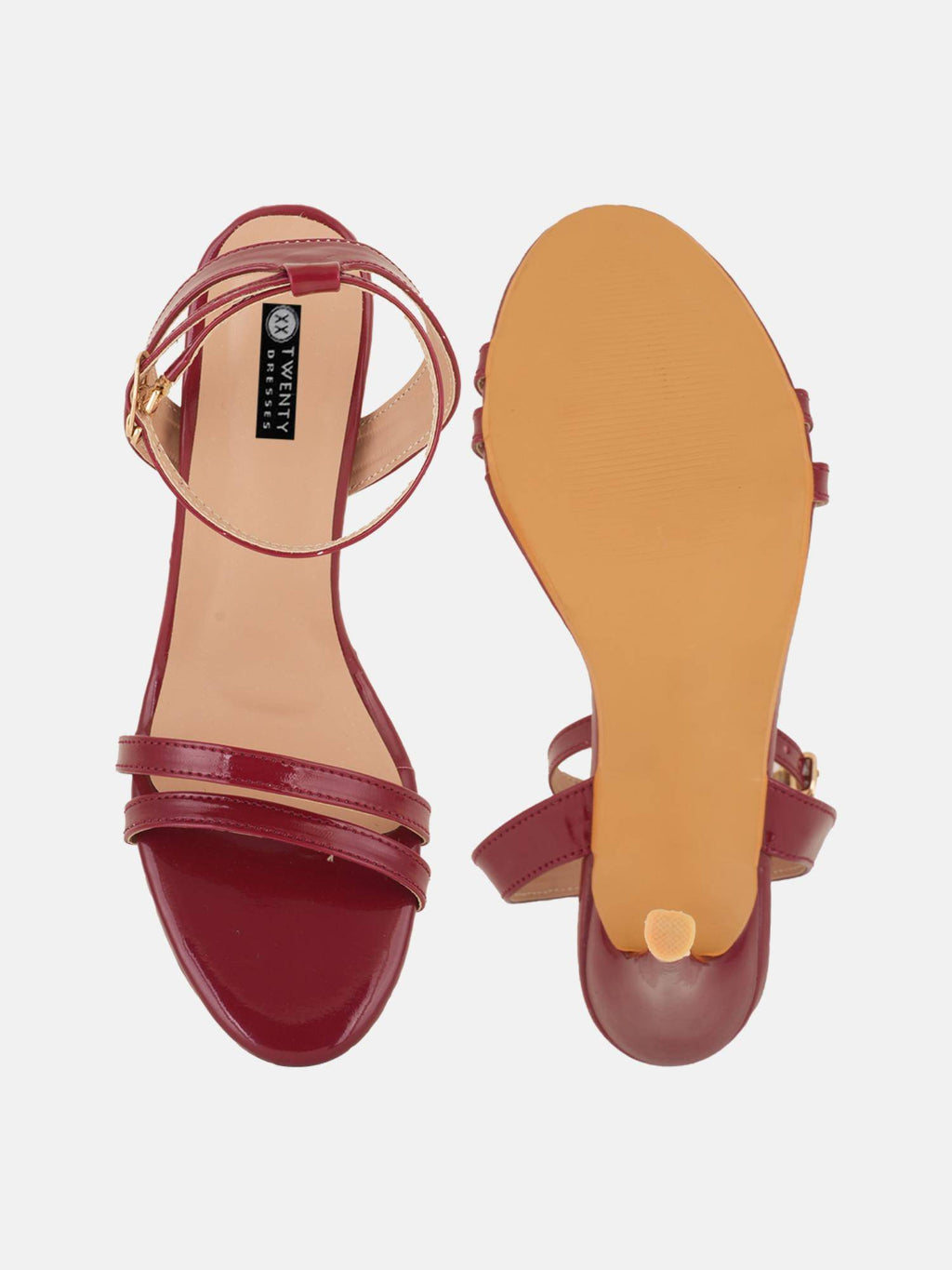 Womens Maroon Party Heels | H78 - view 6