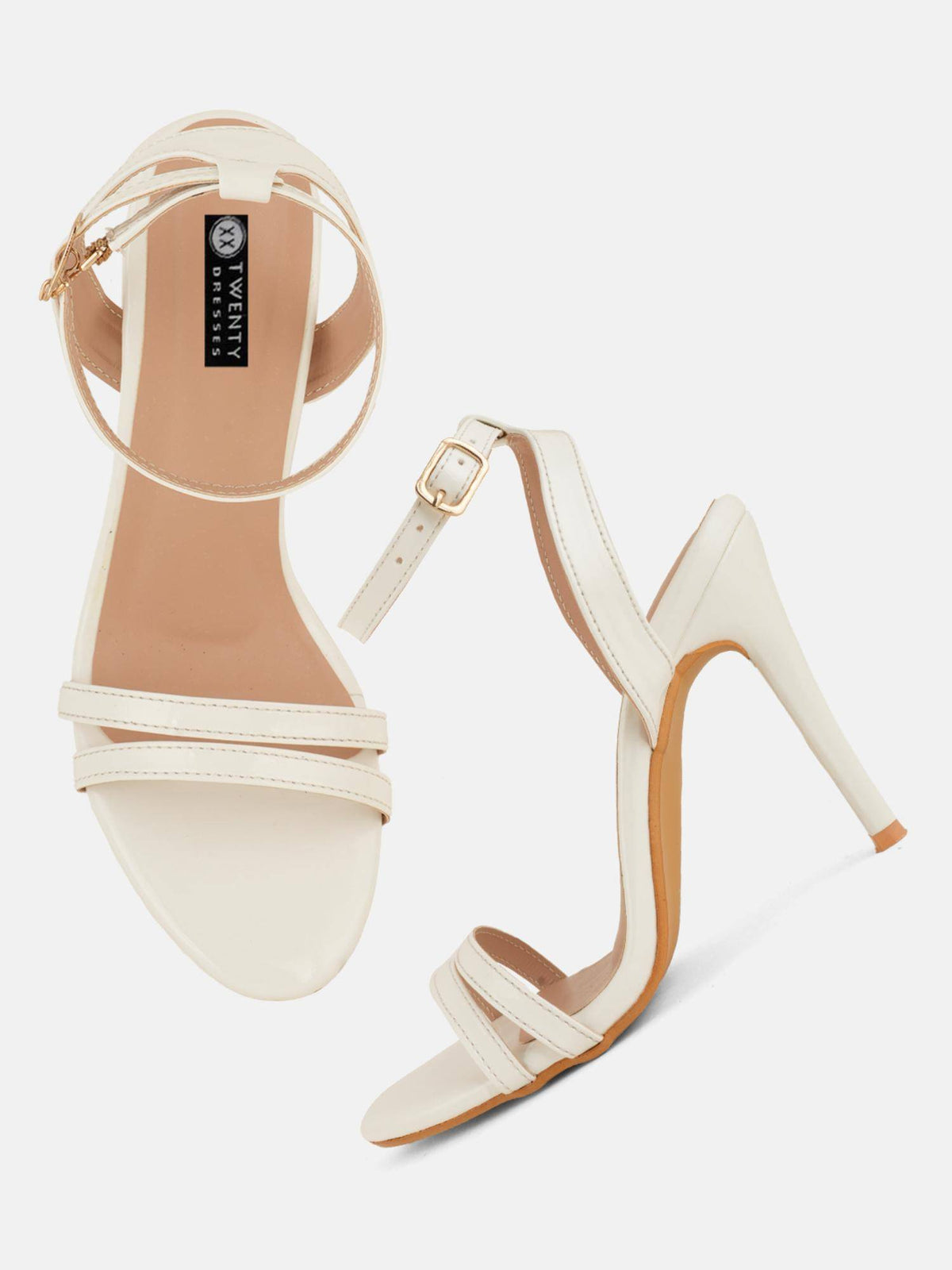 Womens White Party Heels | H78 - view 7