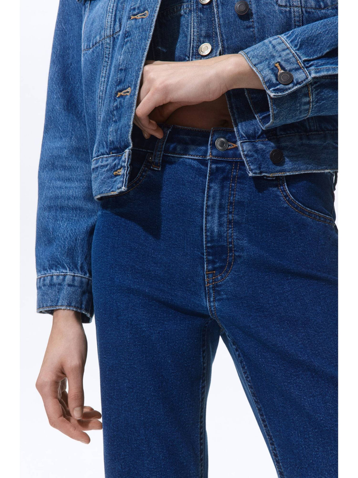 Women Blue Flared High Jeans | BG78 - view 2