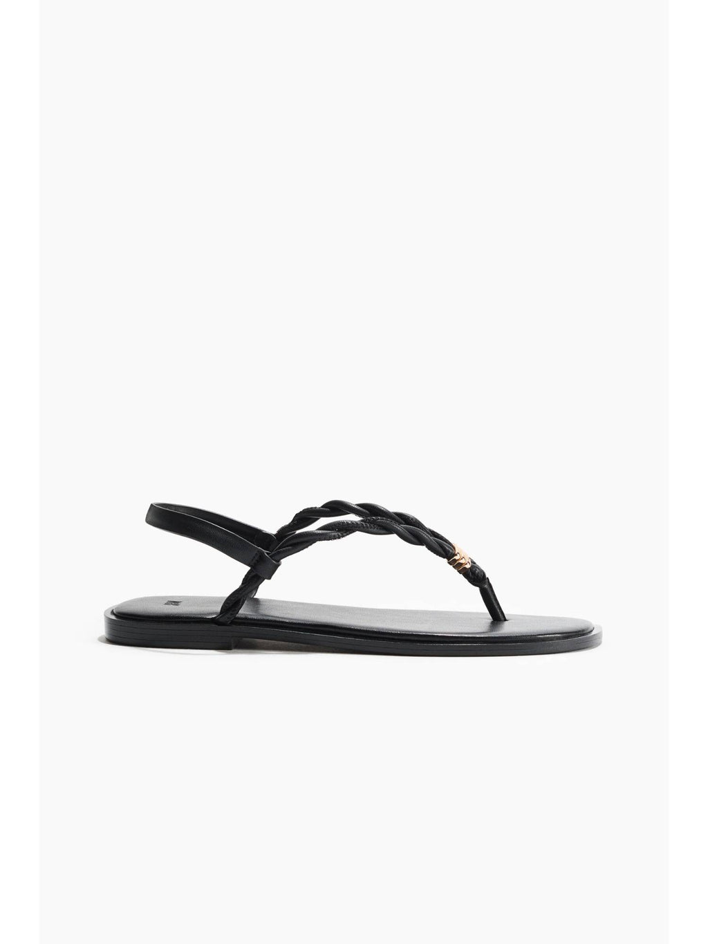 Women Black Twist-Detail Sandals | SD89 - view 3