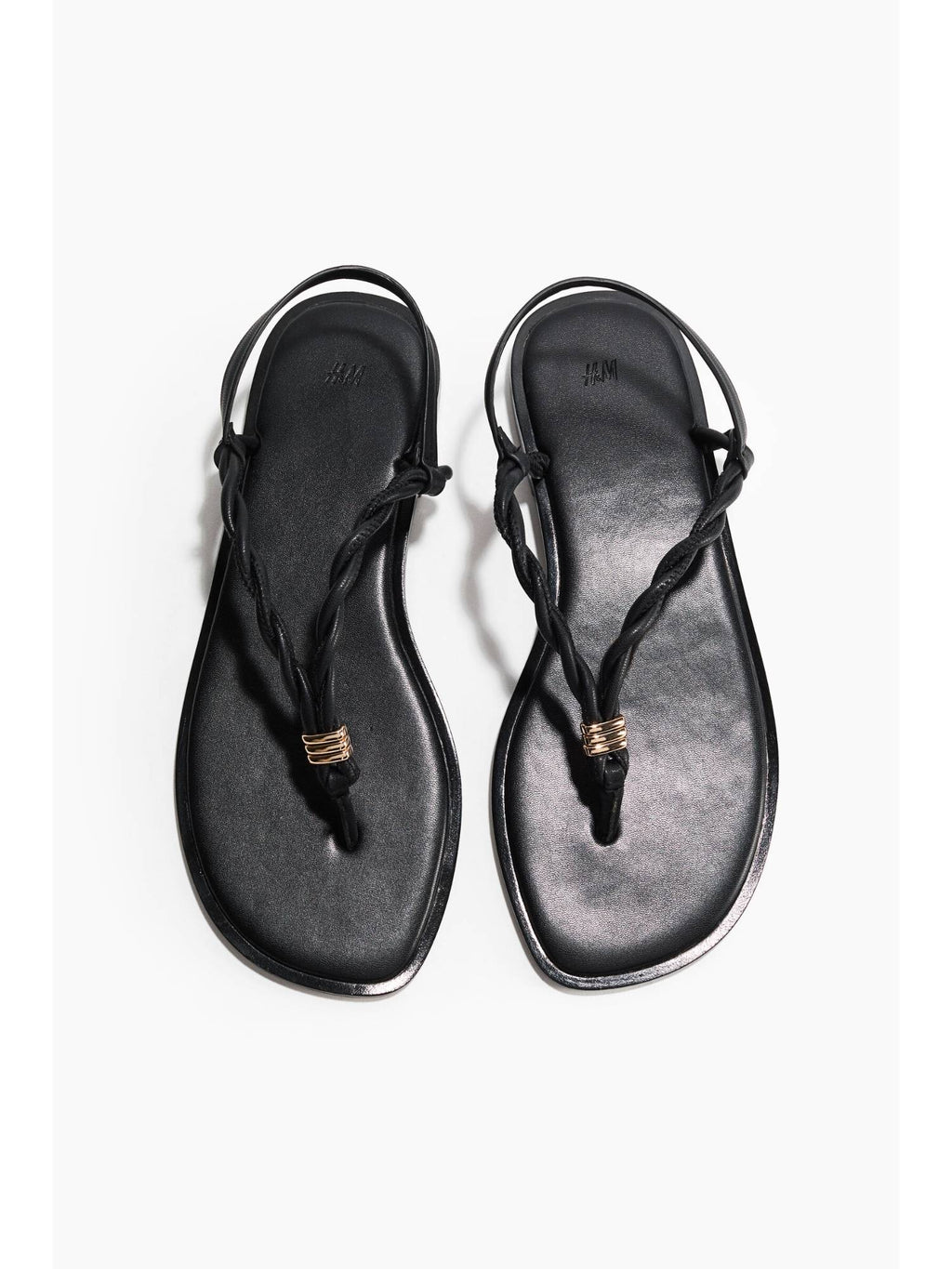 Women Black Twist-Detail Sandals | SD89 - view 4