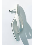 Women White Heeled Sandals | H78 - view 1