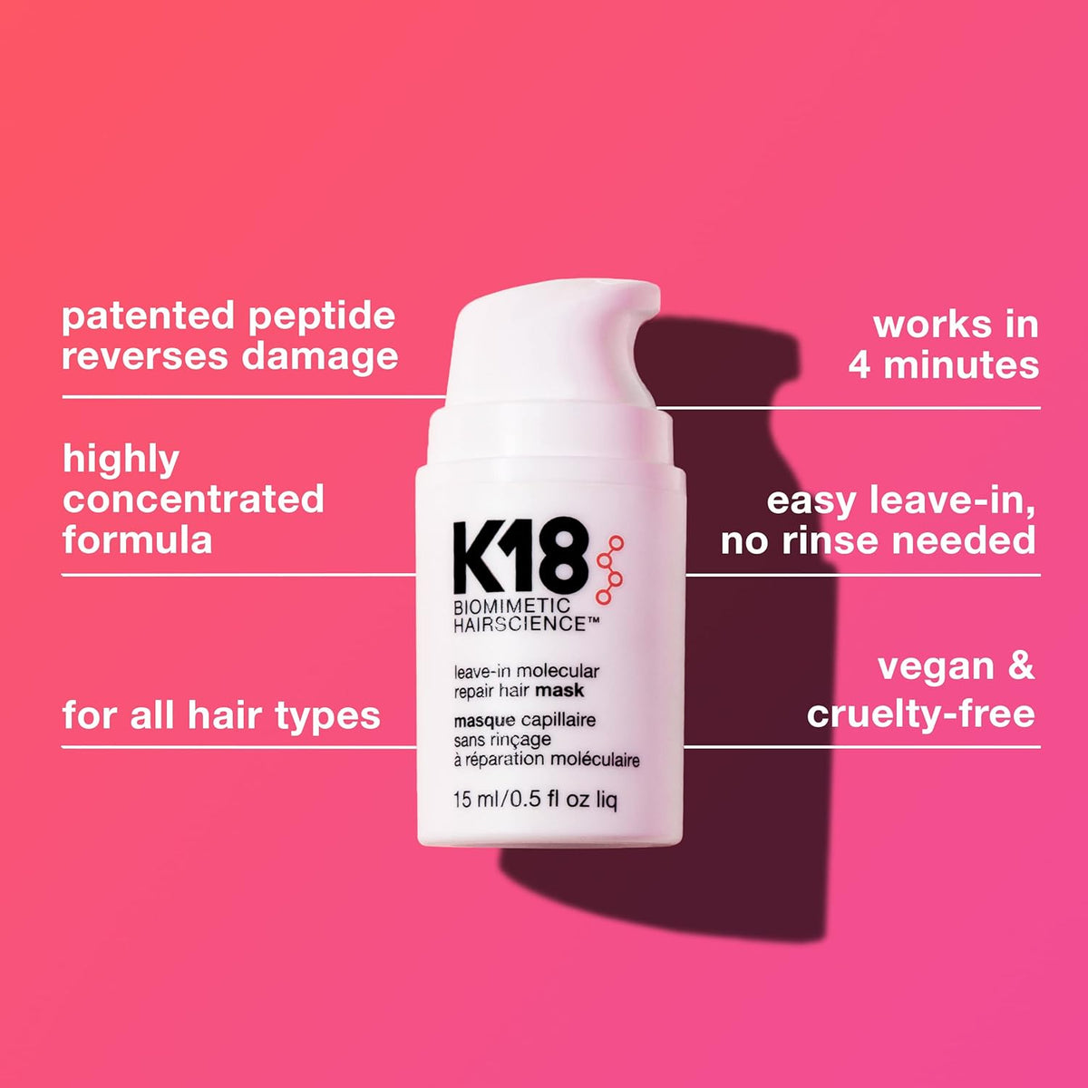 Leave-in Molecular Repair Hair Mask | H85 - view 3