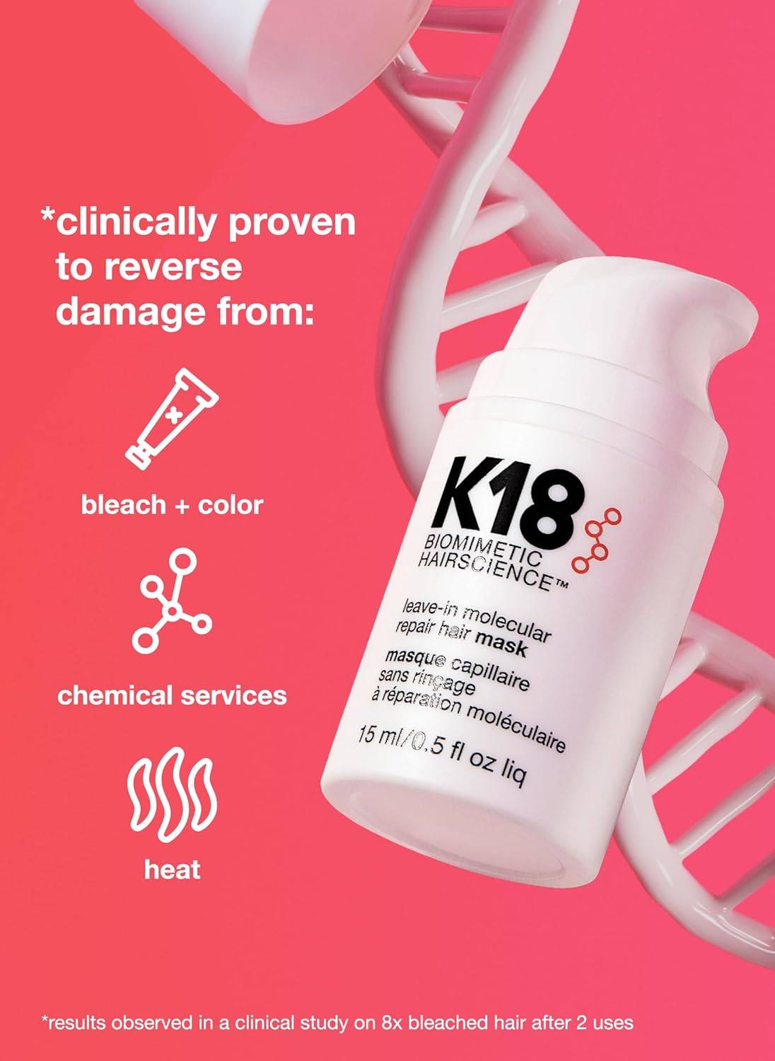 Leave-in Molecular Repair Hair Mask | H85 - view 4