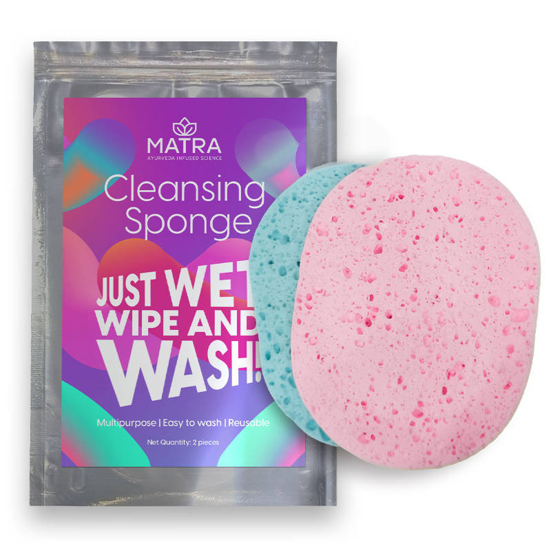 Face Cleansing Sponge Pad Puff - Pack of 2 | T32 - view 2