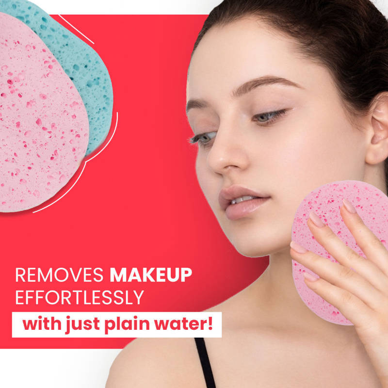 Face Cleansing Sponge Pad Puff - Pack of 2 | T32 - view 5