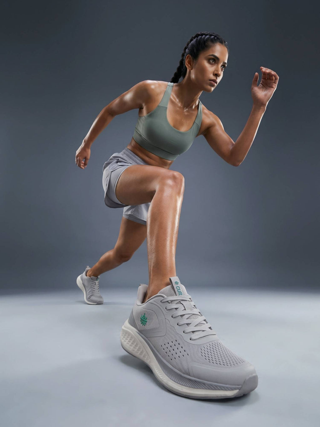 Women's GlideRise Running Shoes - Grey | SH9 - view 1