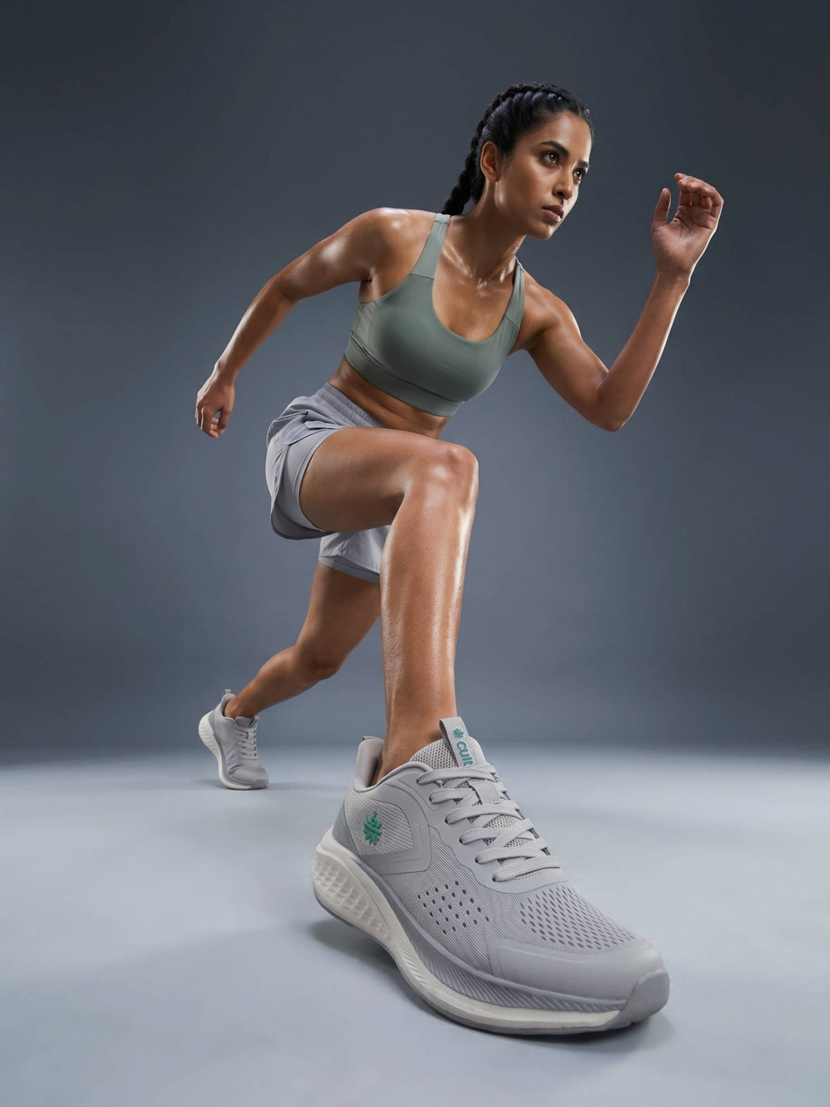 Women's GlideRise Running Shoes - Grey | SH9 - view 1