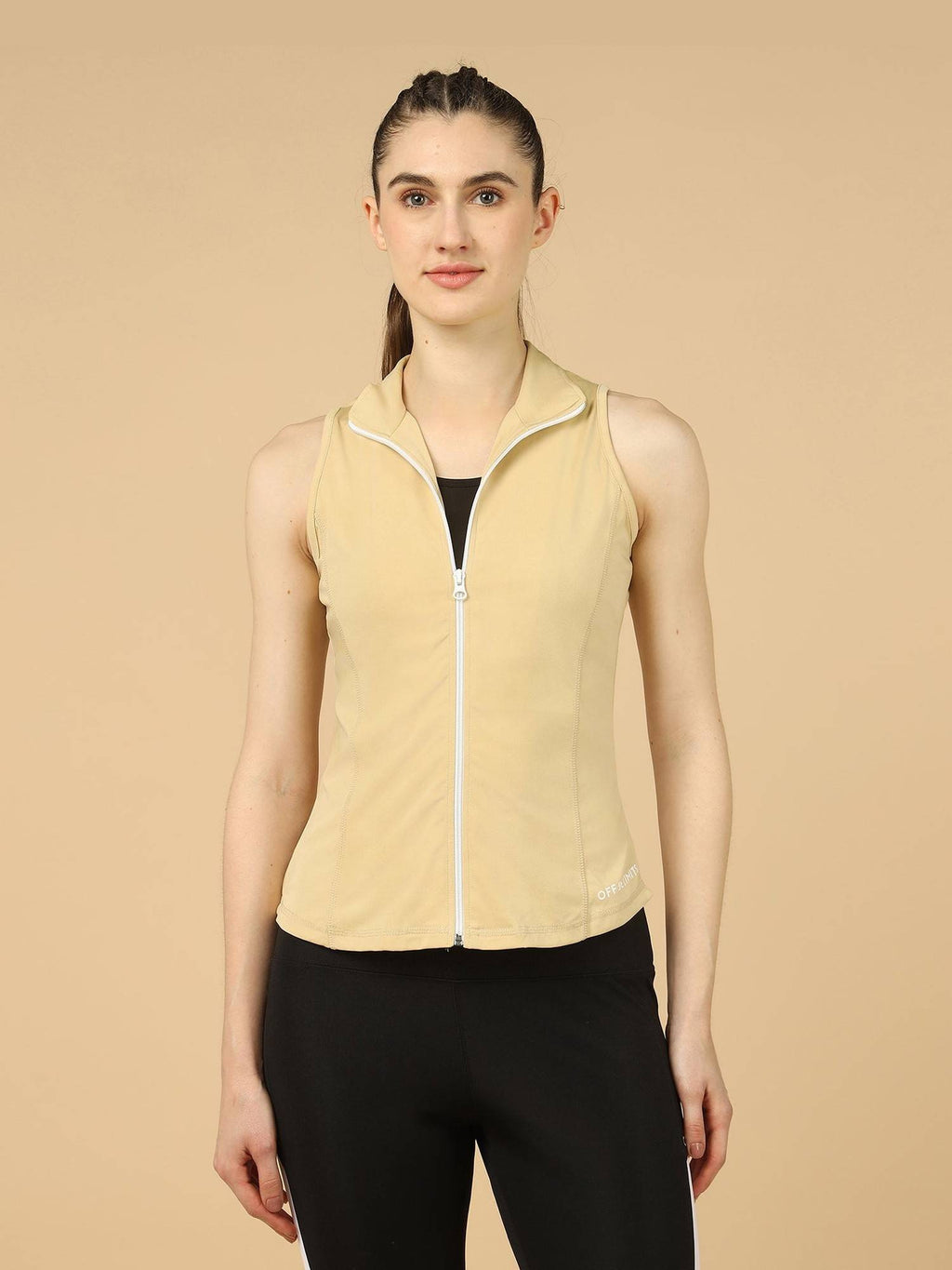 Women Cinch Beige Jacket | JK12 - view 1