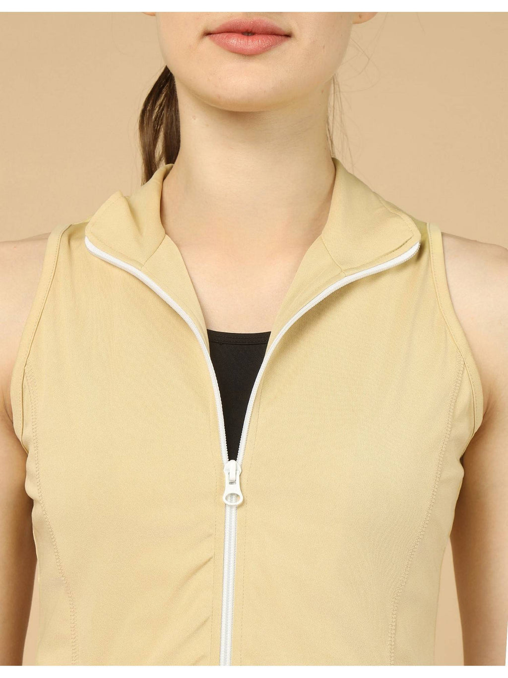 Women Cinch Beige Jacket | JK12 - view 6