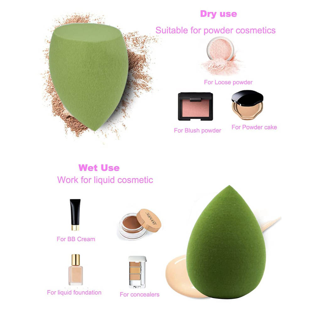 4 Makeup Sponges In Box (Beauty Applicator Puffs & Storage Case) | T32 - view 2