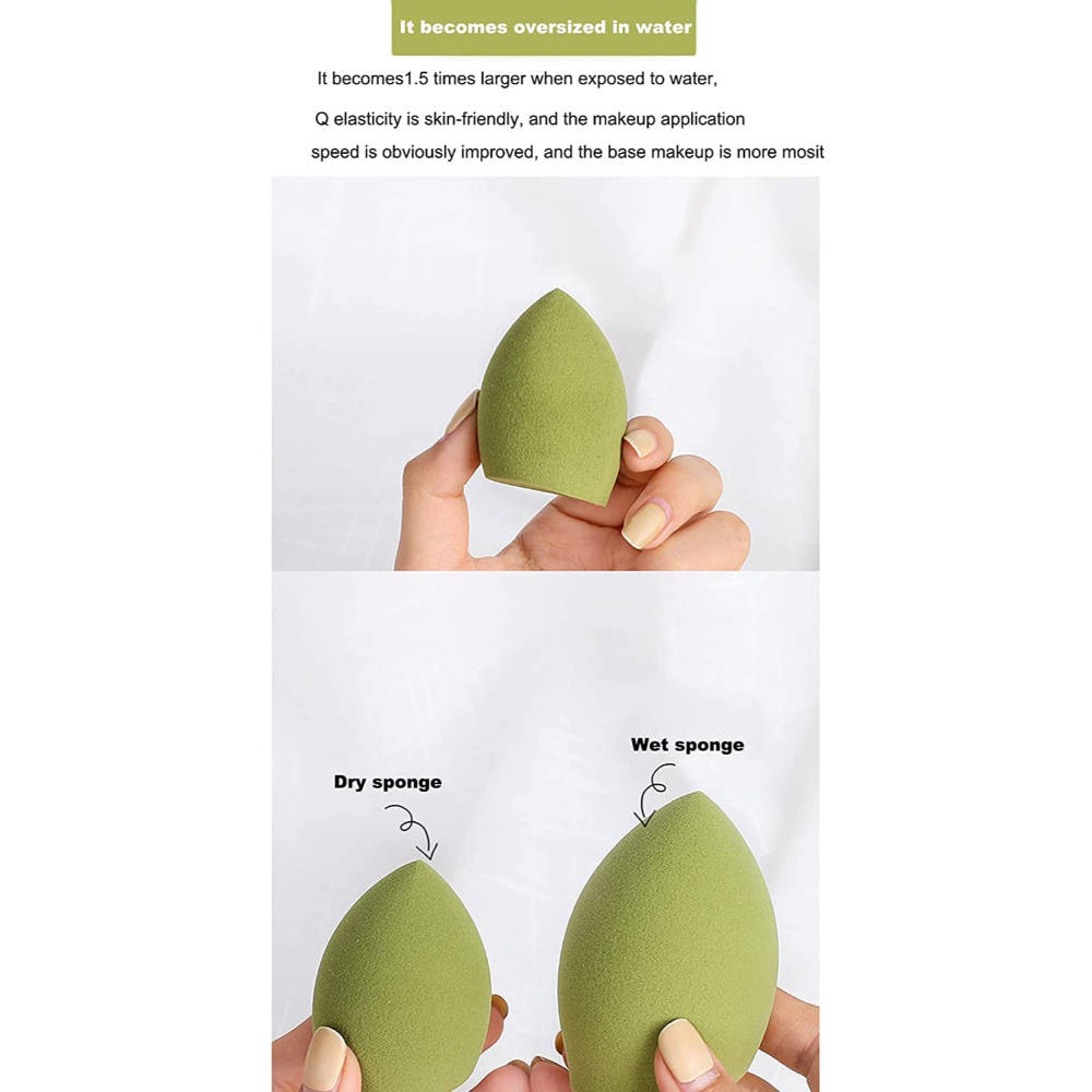 4 Makeup Sponges In Box (Beauty Applicator Puffs & Storage Case) | T32 - view 5