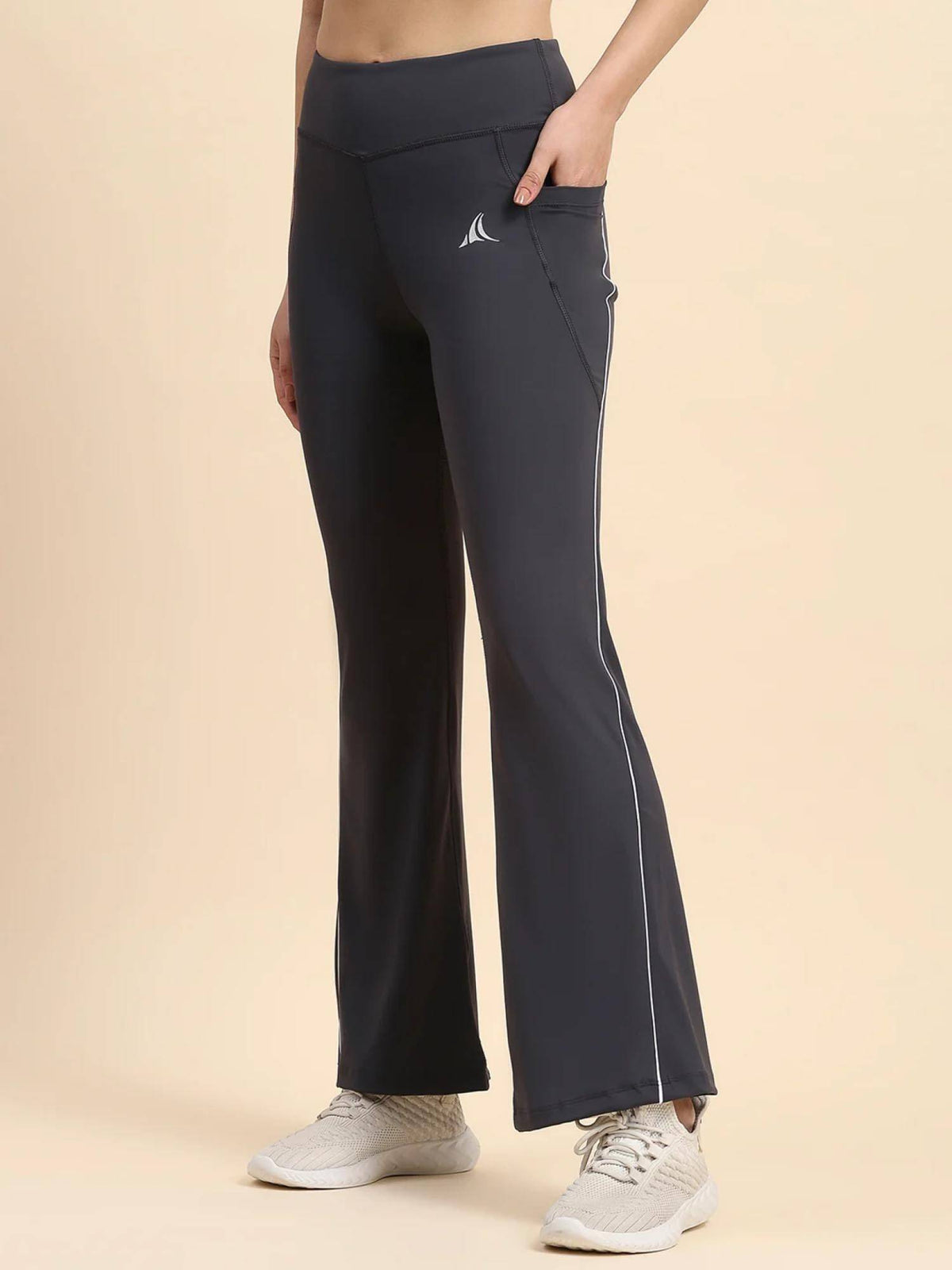 Charcoal Flareflex Performance High-Waist Flared Leggings | L90 - view 2