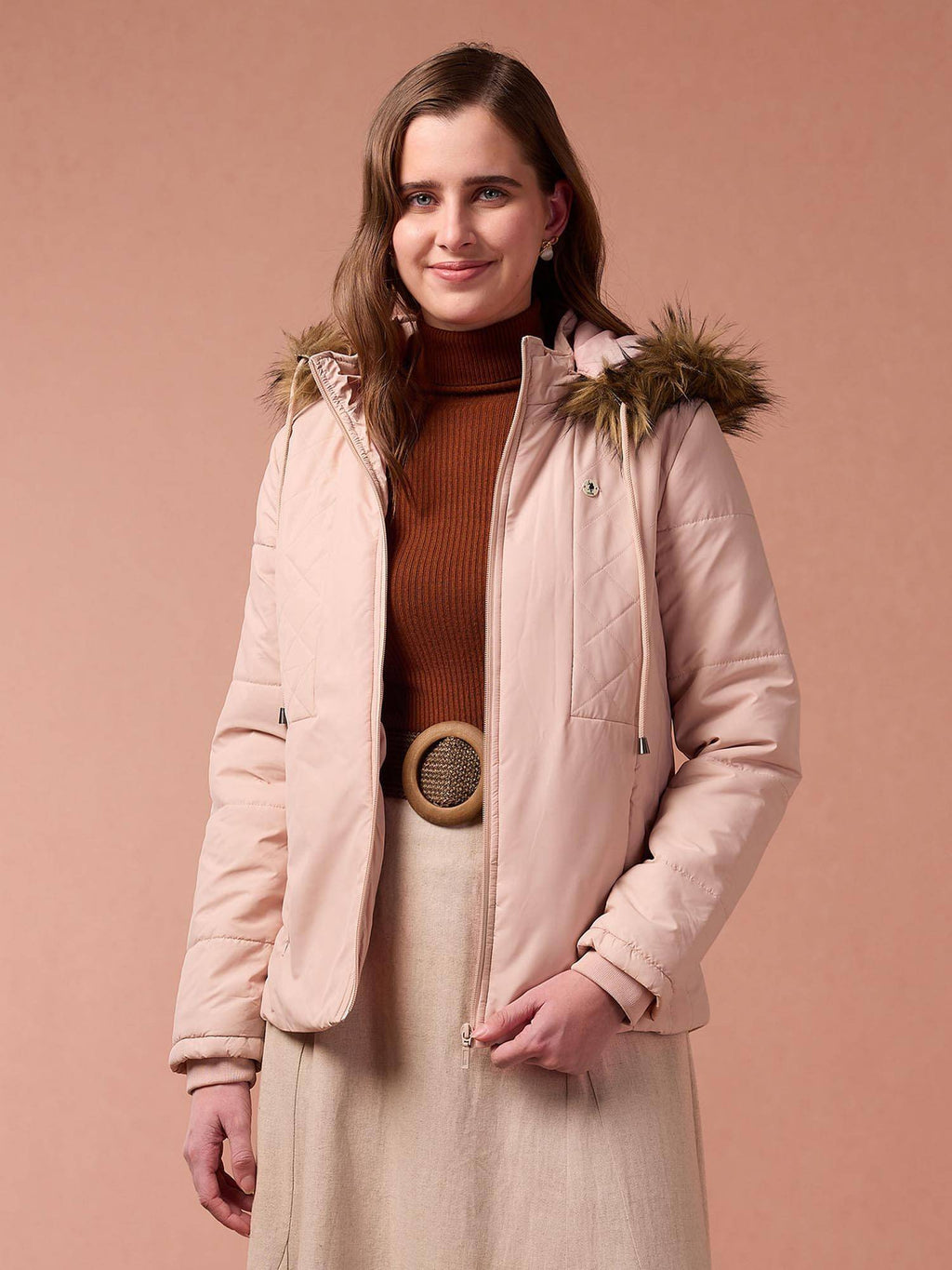 Hooded Solid Padded Jacket | JC78 - view 8