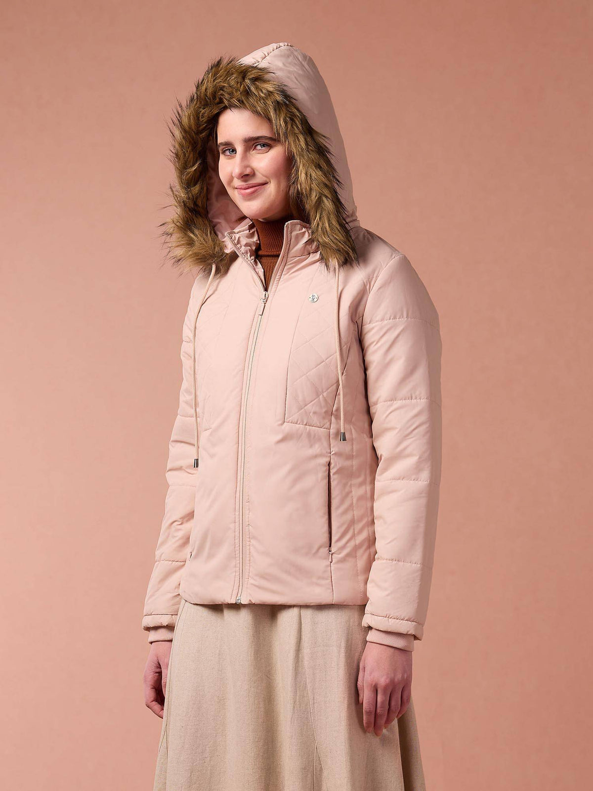 Hooded Solid Padded Jacket | JC78 - view 11