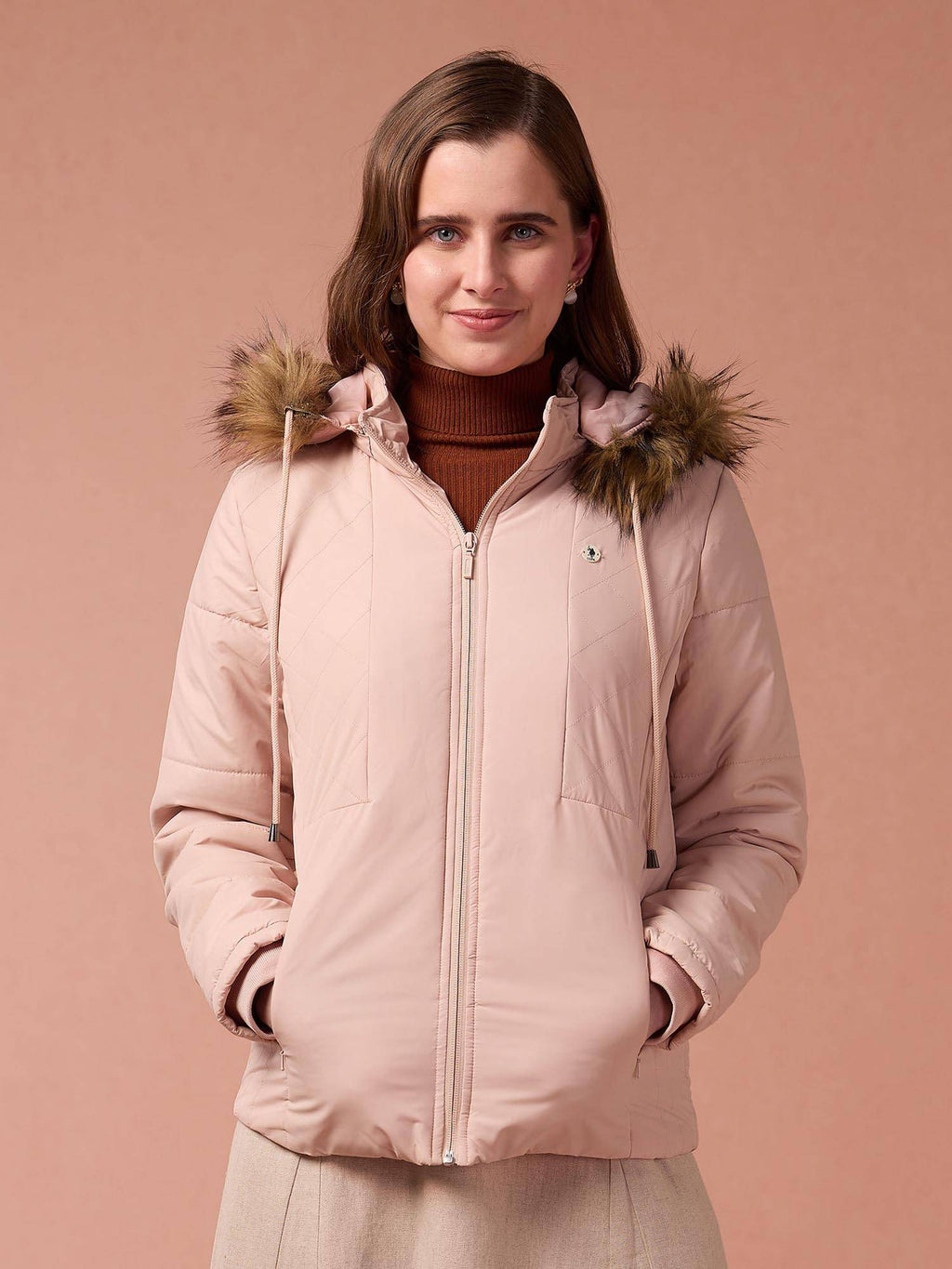 Hooded Solid Padded Jacket | JC78 - view 13