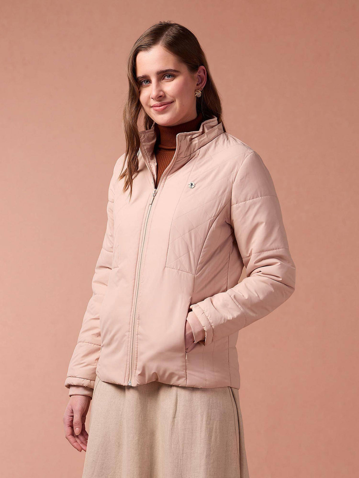 Hooded Solid Padded Jacket | JC78 - view 14