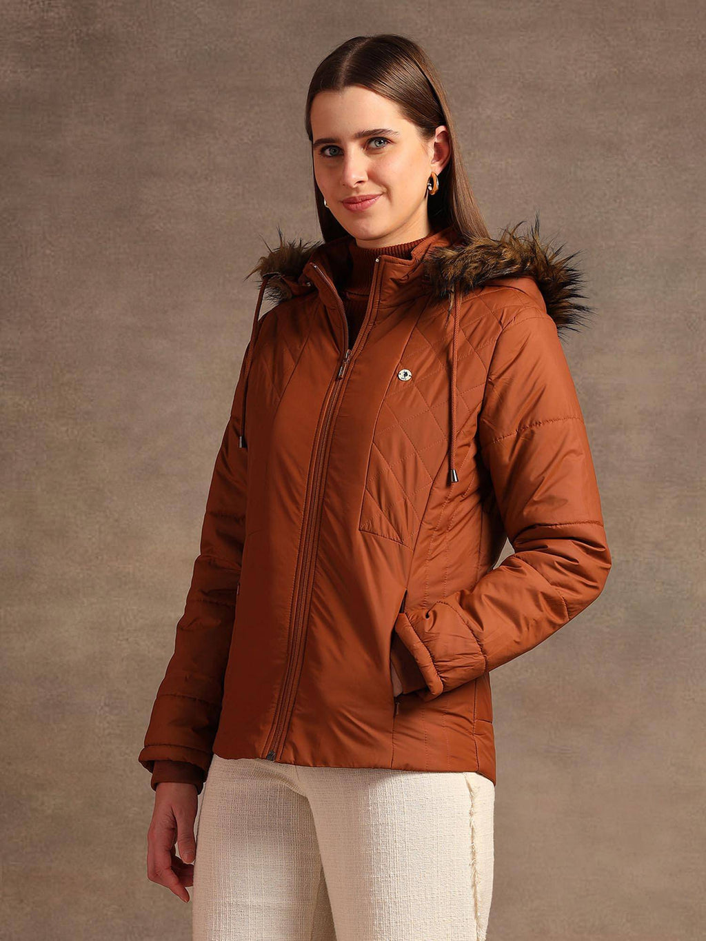 Hooded Solid Padded Jacket | JC78 - view 4