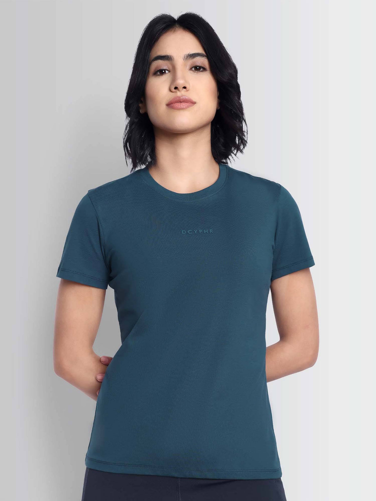Women Essentials Stretch Brand Tee - Climbing Olive | TT89 - view 11