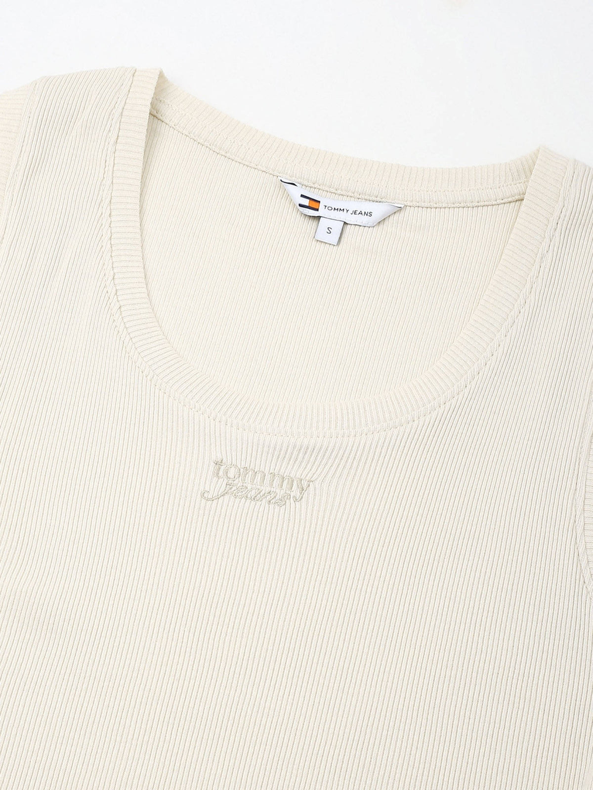 Womens Beige Solid Tank Top | TT98 - view 2